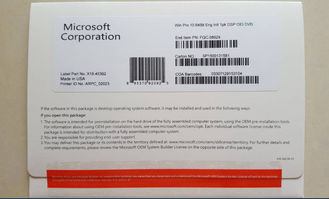Microsoft, Windows Yazılımları Etiket Aktivasyon Coa Sticker Pro