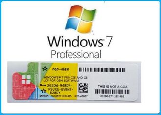 Microsoft 32bit / 64bit COA / Orijinal OEM Windows 7 Ürün Anahtar Kodları sahte olmayan etiket