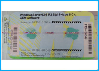 Pencere sunucusu 2008 r2 standardı 64 Bit 5 CAL MS WIN (1 - 4 CPU + 5 Kullanıcı CAL Lisansı)