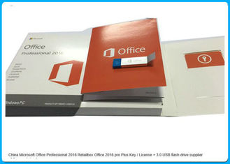 Microsoft Office 2016 Pro Perakende Kutusu Office 2016 Pro Plus Anahtar + 3.0 Usb Flash Sürücüsü