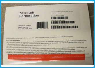 Özelleştirilmiş dil Microsoft Windows 10 Pro Yazılımı 64bit DVD OEM anahtarı