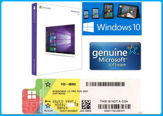32 Bit / 64 bit Microsoft Windows 10 Pro Yazılımı Perakende Kutusu Global Lisans Ürün OEM Anahtar