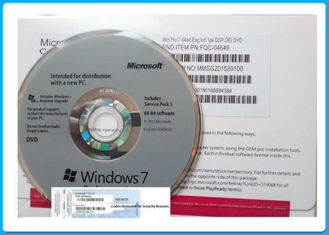 Orijinal Microsoft Windows 7 Pro OEM Anahtarı 64 Bit DVD / COA Lisans Anahtarı