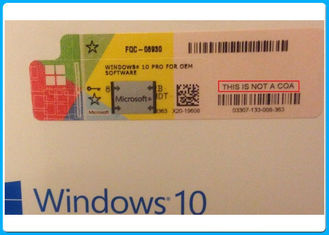 Windows 10 pro 32 Bit / 64 Bit Ürün Anahtarı Kodu Microsoft Windows 10 Pro Yazılımı ile Gümüş çizik etiketi