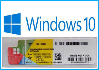 % 100 Çevrimiçi Etkinleştirme Microsoft Windows 10 Pro Yazılımı / Windows 10 Oem Ürün Anahtarı