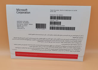 Windows 10 profesyonel 64 bit DVD OEM Coa Anahtar Lisansı orijinal %100 Arapça Dili FQC -08983