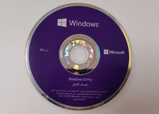 Windows 10 profesyonel 64 bit DVD OEM Coa Anahtar Lisansı orijinal %100 Arapça Dili FQC -08983