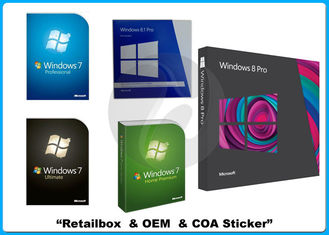 % 100 orijinal Windows 7 Pro Kutu Windows 7 Onarım DVD Yazılımları Restore