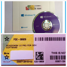 Windows 10 Pro Yazılımı OEM Kutusu DVD&amp;#39;si, coa Lisansı, çevrimiçi etkinleştirme
