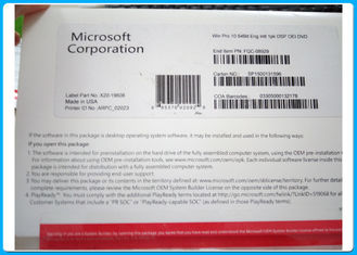 OEM GENUINE KEY DVD Microsoft Windows 10 Professional 64-Bit Tam Sürüm