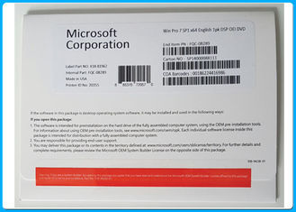 Microsoft Windows 7 Professional Pro SP1 64 Bit Hologramlı DVD COA Lisansı