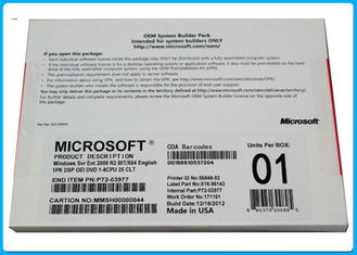 Orijinal 25x Müşteri Microsoft Windows Server 2008 R2 Kurumsal Dvd