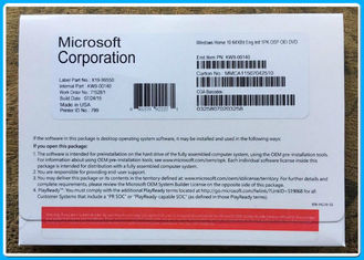 Orijinal Windows 10 Home 32 / 64BIT DVD Sistem Üreticisi + OEM COA Lisans Anahtar Sabitleyici