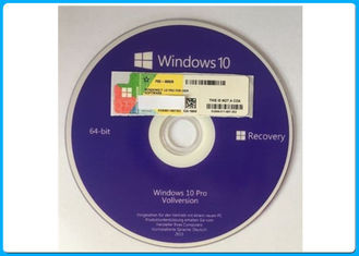 Orijinal Microsoft Windows 10 Pro Yazılımı OEM Kutusu 64 Bit DVD / COA Lisans Anahtarı